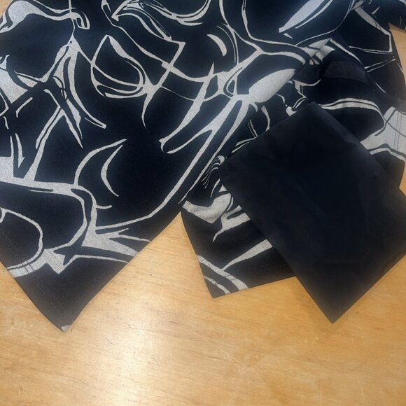 JOSEPH RIBKOFF Cowl Neck Tunic Top Black White Knit  Pockets NEW $199 Sz S/M - Picture 12 of 12